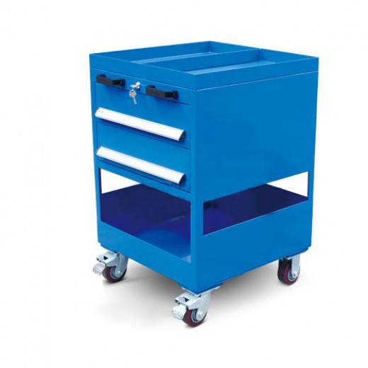 鋼板工具車(2層抽屜)